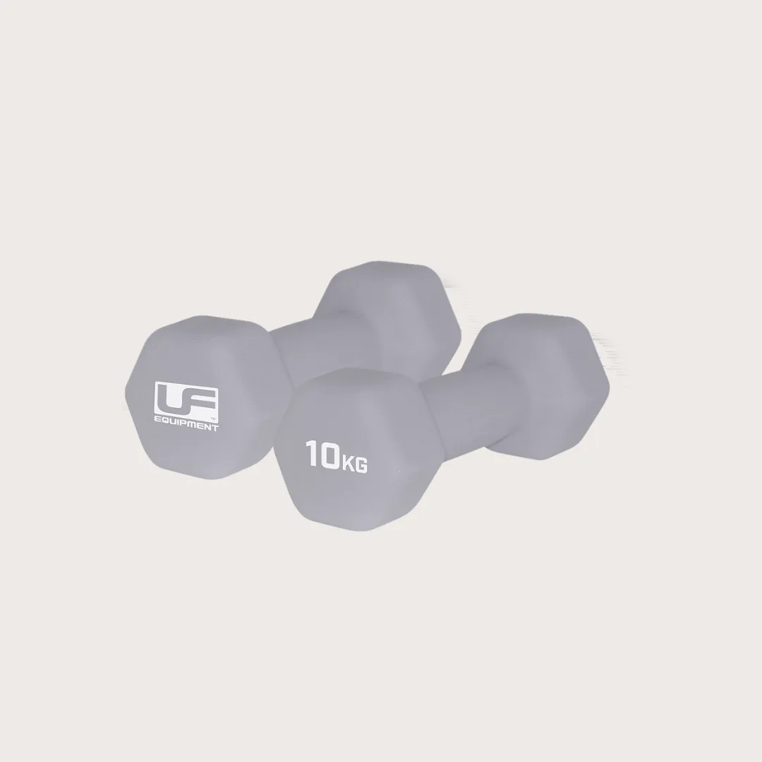 Dumbbell set silver | 10 KG