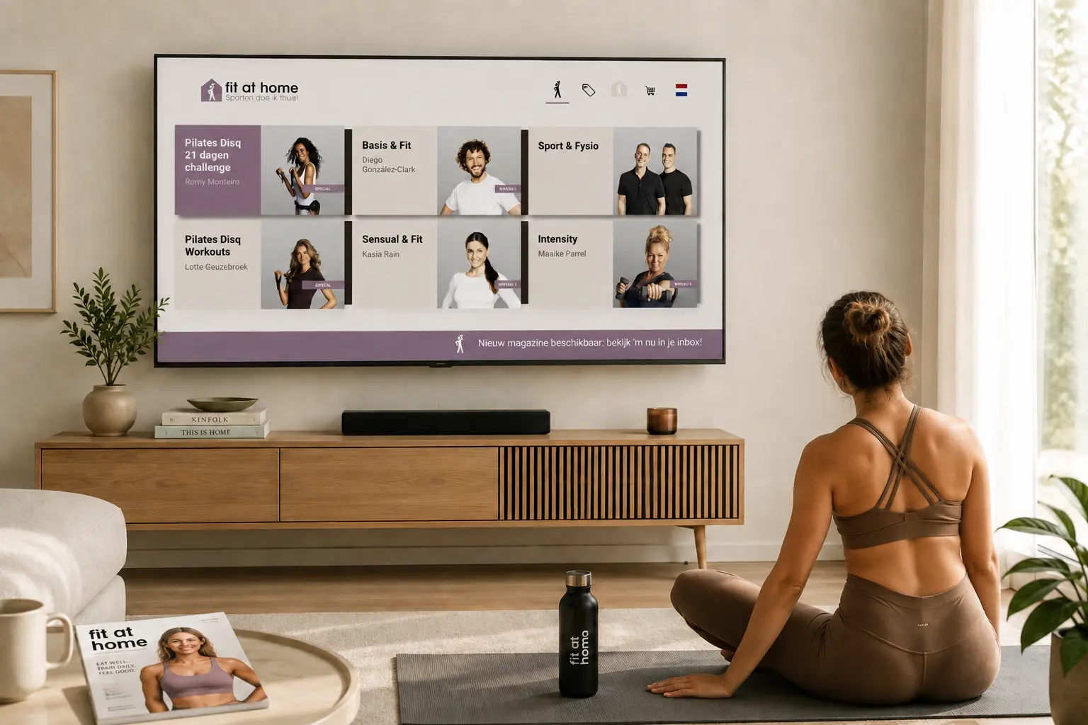 fitness app voor thuis sporten met Fit at Home
