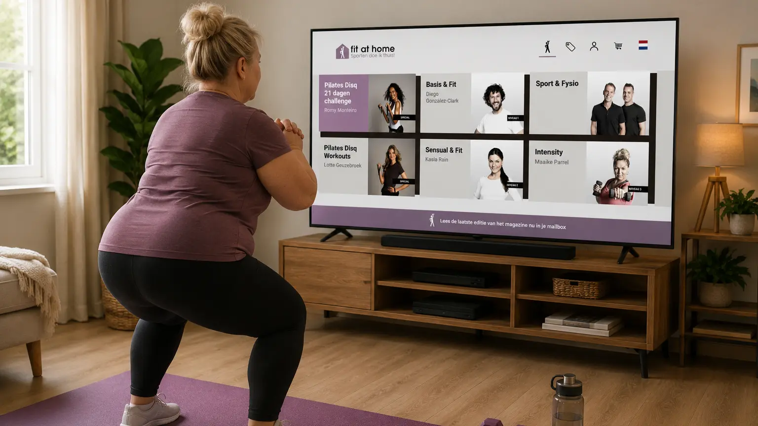 sport app voor elk niveau thuis sporten met Fit at Home